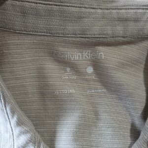 Calvin Klein Light Gray Quick Dry Polo Xl